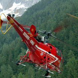 Cliquez ici pour dcouvrir l'alouette3 de la Scurit Civile en dmonstration lors de la JPO 2006  la DZ des Bois de Chamonix (photo  Christophe Gothi)